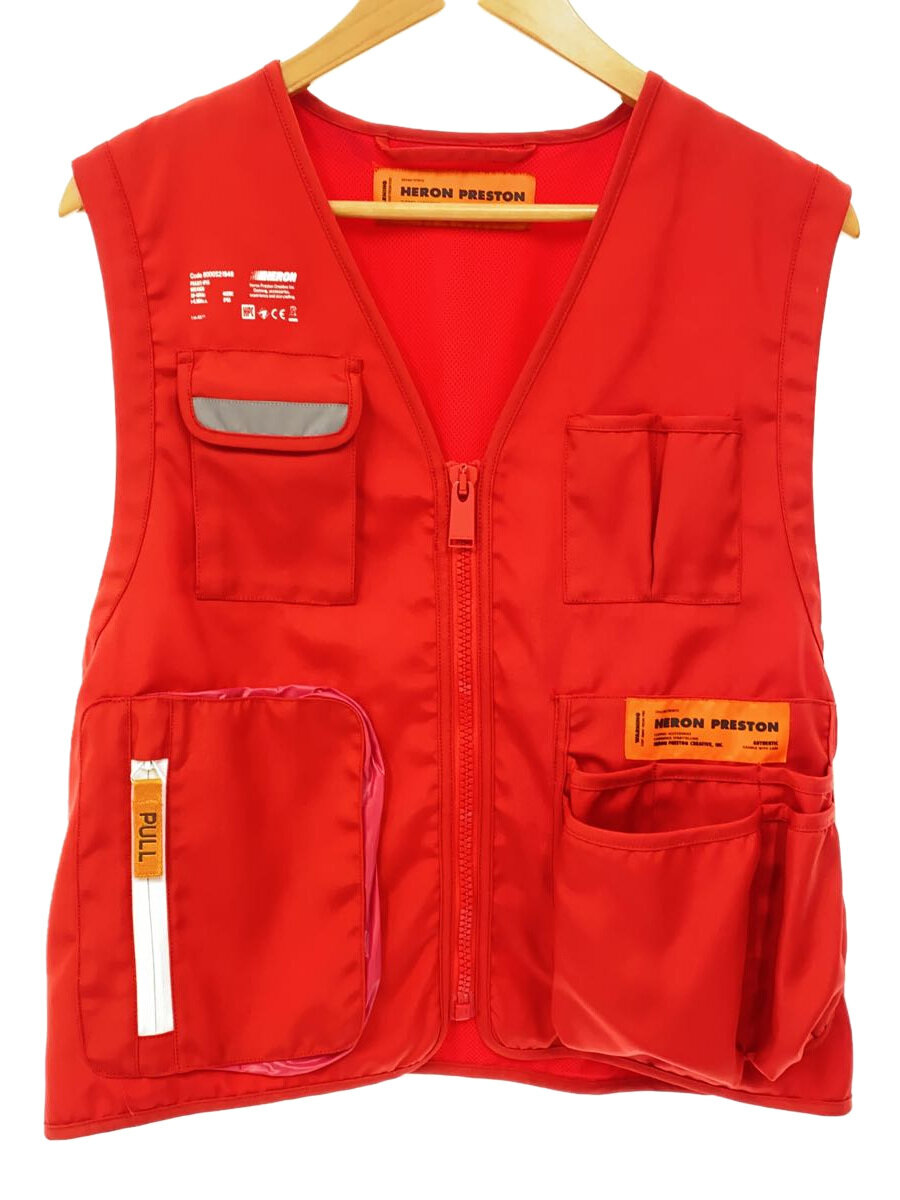 【中古】HERON PRESTON◆より良い/M/ポリエステル/RED/HMEA027S19749015【メンズウェア】