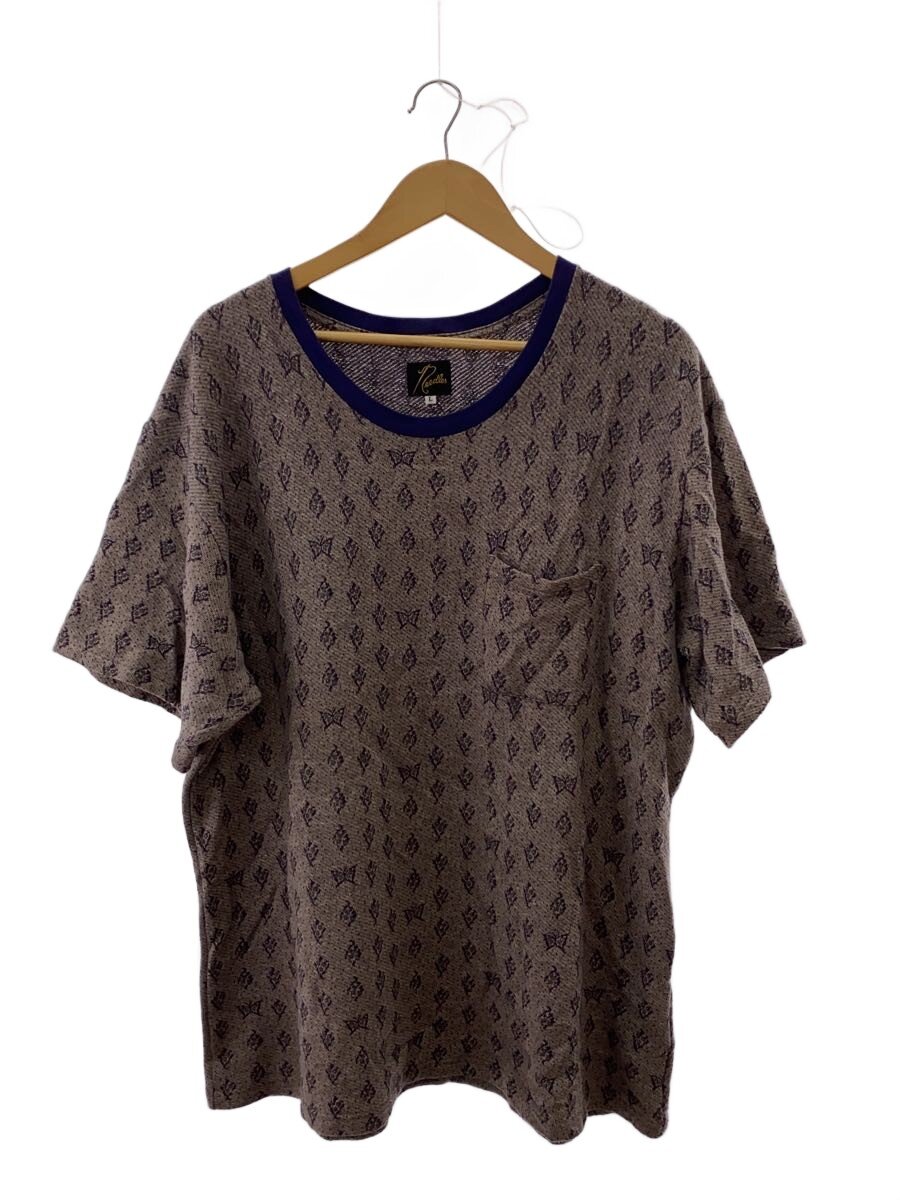 【中古】Needles◆S/S Crew Neck Tee/プルオーバー/L/綿織物/PUP/総柄/OT243【メンズウェア】