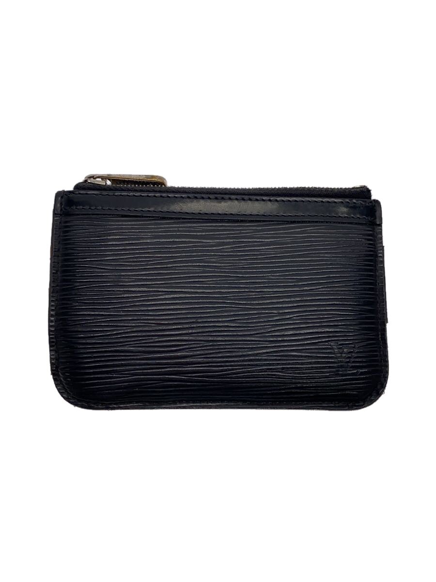 【中古】LOUIS VUITTON◆ポシェット・クレNM_エピ_BLK/レザー/BLK/メンズ【服飾雑貨他】