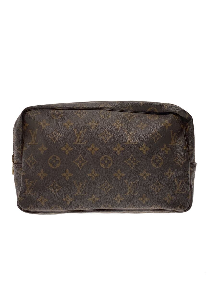 【中古】LOUIS VUITTON◆トゥルース・トワレット28_モノグラム・帆布/PVC/BRW【御徒面子】