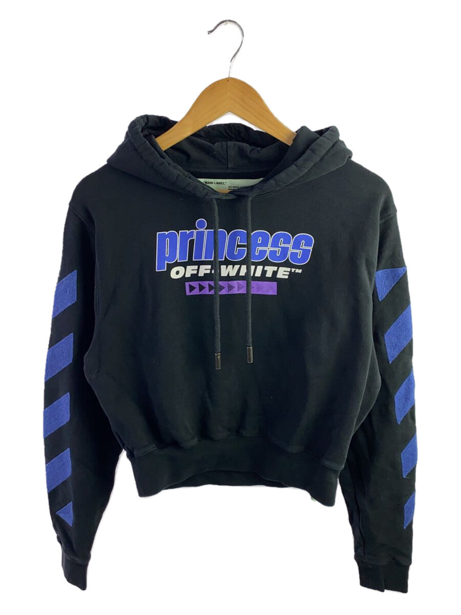 【中古】OFF-WHITE◆Princess Diagonals Hoodie/XS/綿織物/黒いこと/OWBB016S18003120//【レディースお召しもの】