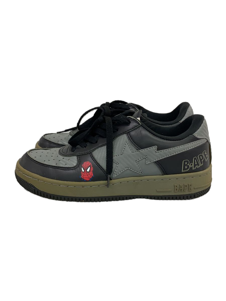 【中古】A BATHING APE◆BAPE STA/スパイダーマン/27.5cm/GRY【シューズ】画像