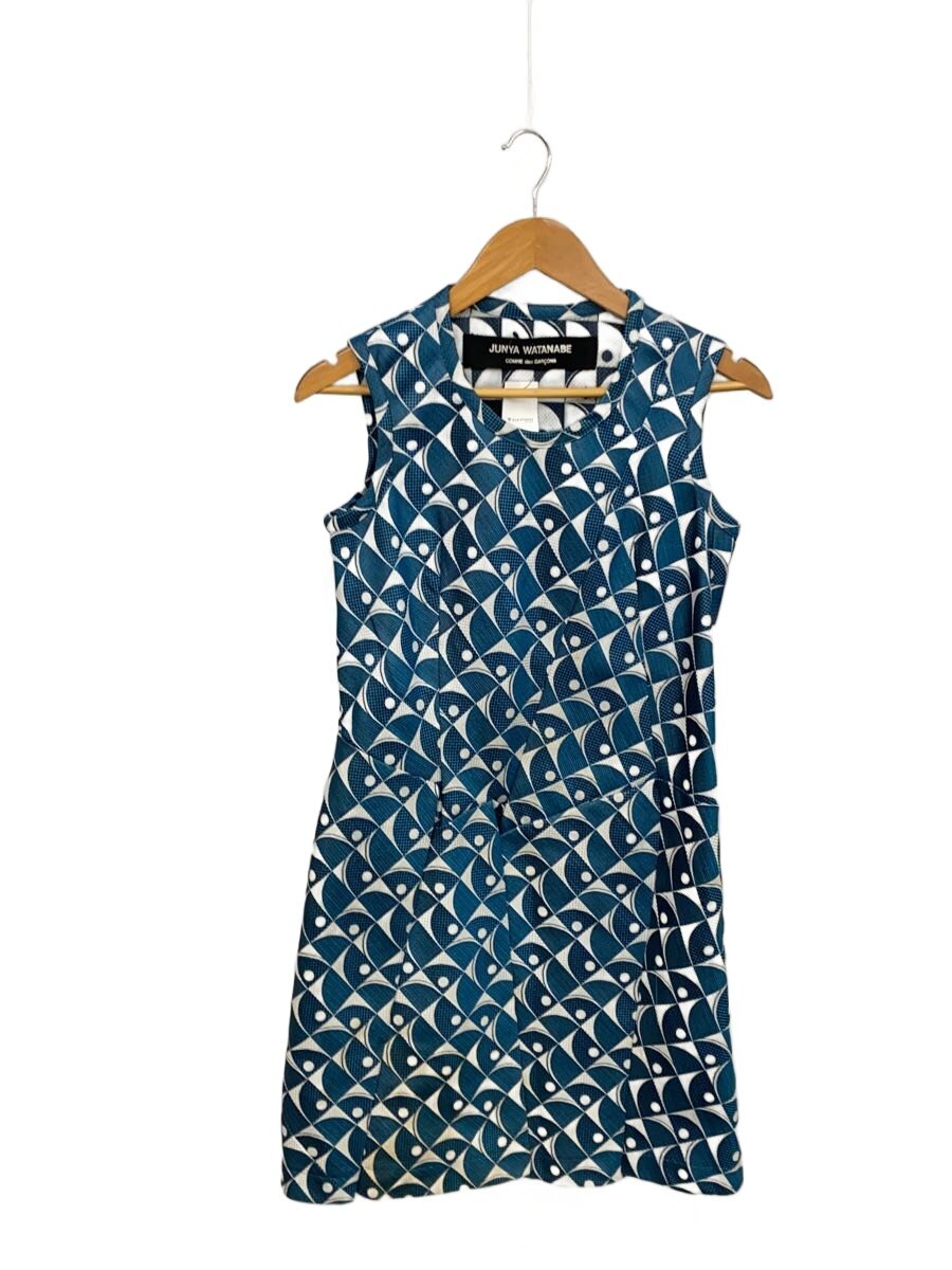 【中古】JUNYA WATANABE COMME des GARCONS◆ノースリーブ衣装/--/ポリエステル/BLU/総柄/JA-100040//【レディースお召しもの】