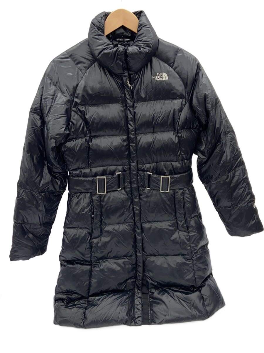 【中古】THE NORTH FACE◆ロングダウンジャケット/S/ナイロン/BLK/無地/AEFA【レディース御召しもの】