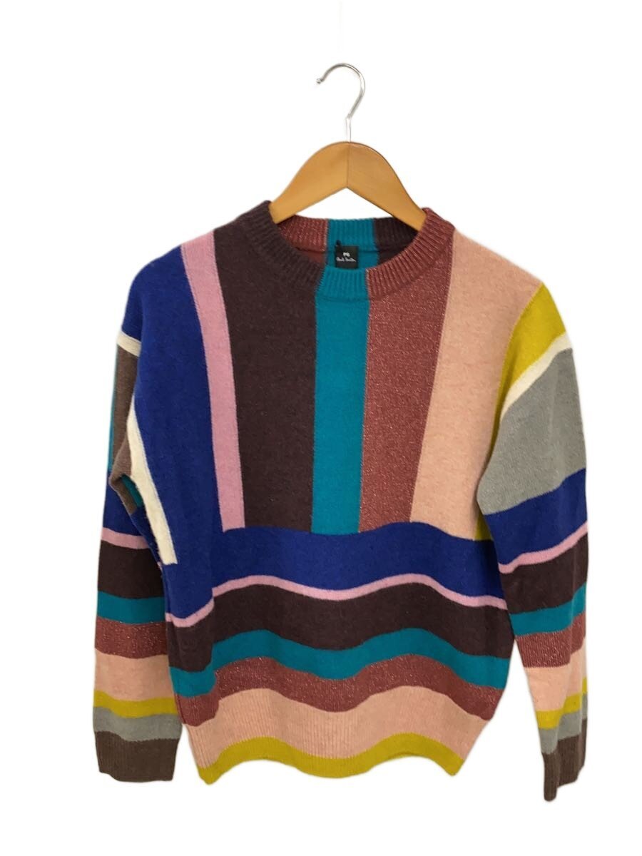【中古】Paul Smith◆編み物・スウェーター(朦々たる)/--/羊毛/マルチ色合い/無地【レディースお召しもの】