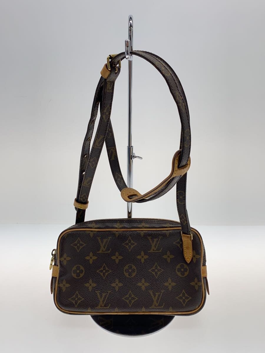 【中古】LOUIS VUITTON◆ポシェット・マルリー・バンドリエール_モノグラム・キャンバス_BRW/PVC/BRW【バッグ】｜2ｎｄ STREET 店