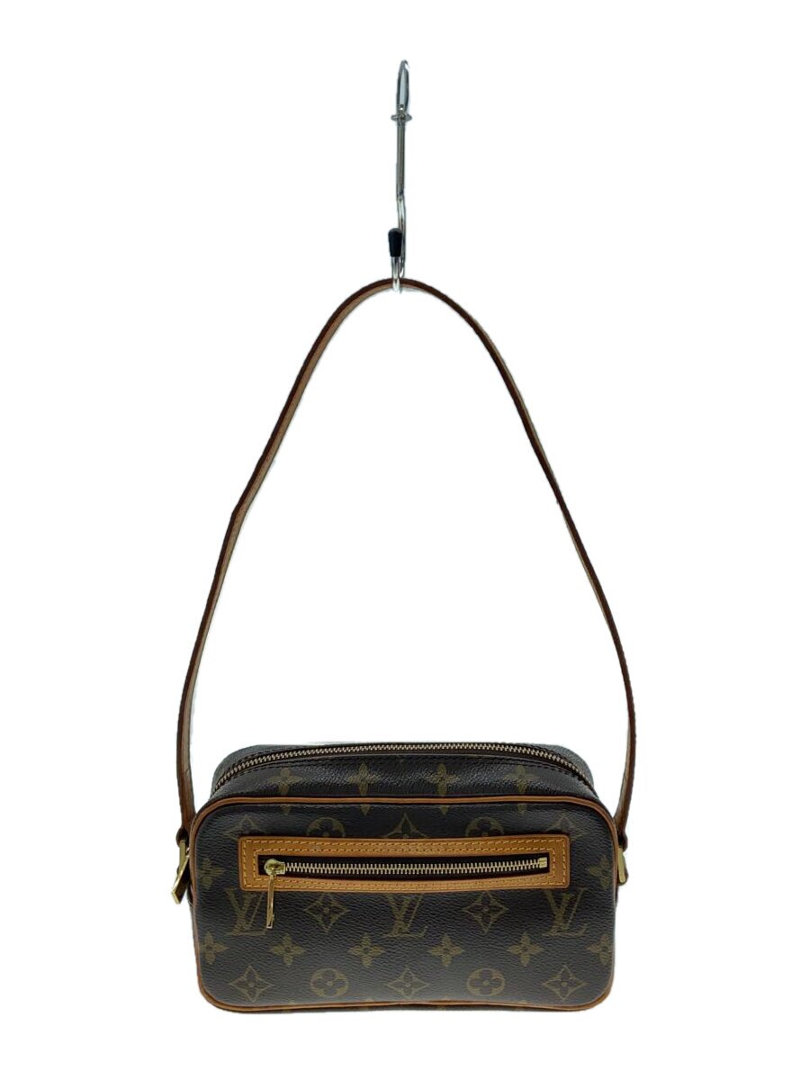 【中古】LOUIS VUITTON◆ポシェット・シテ_モノグラム・帆布_BRW/PVC/BRW/モノグラム//【御徒面子】