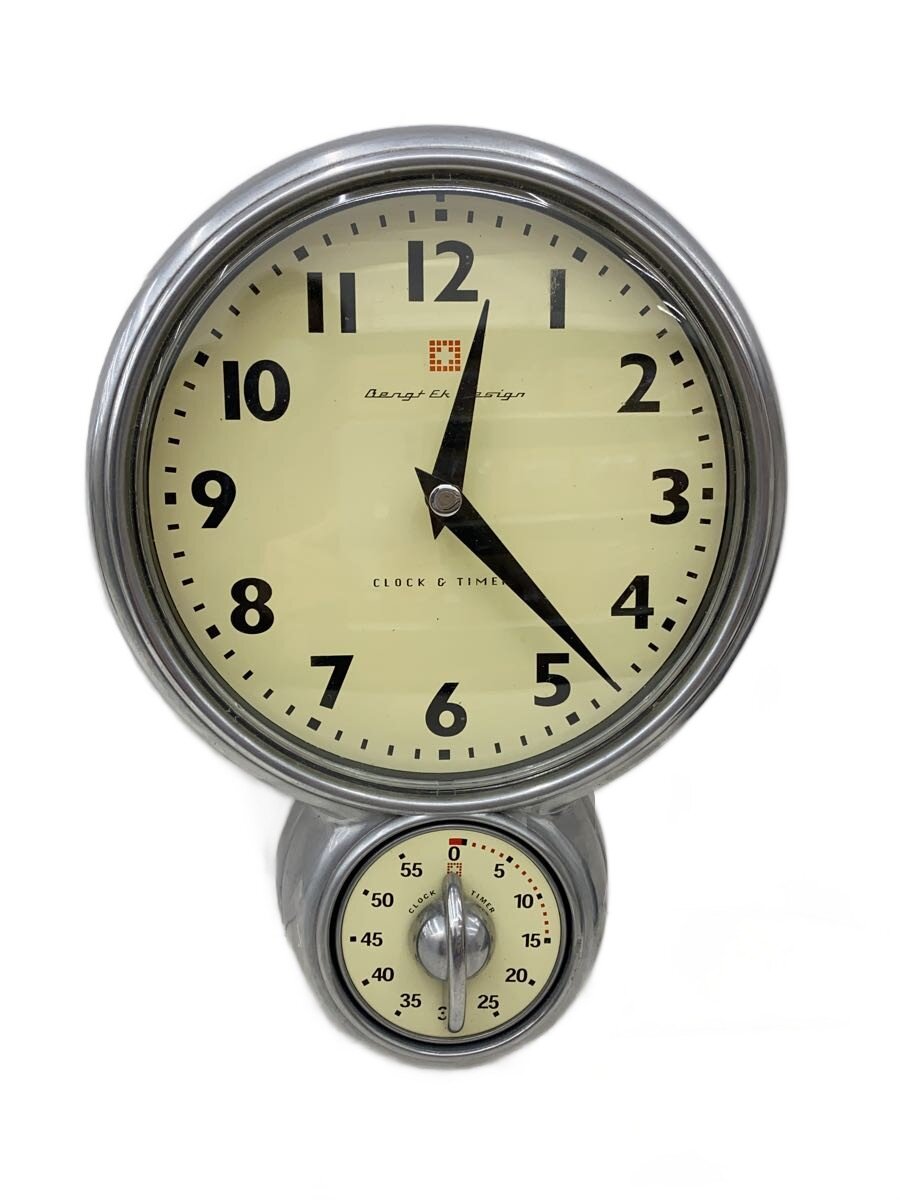 【中古】wall clock timer/軽銀/北欧/Bengt EK Design/時辰儀/SLV【室内装飾小物・日用雑貨】