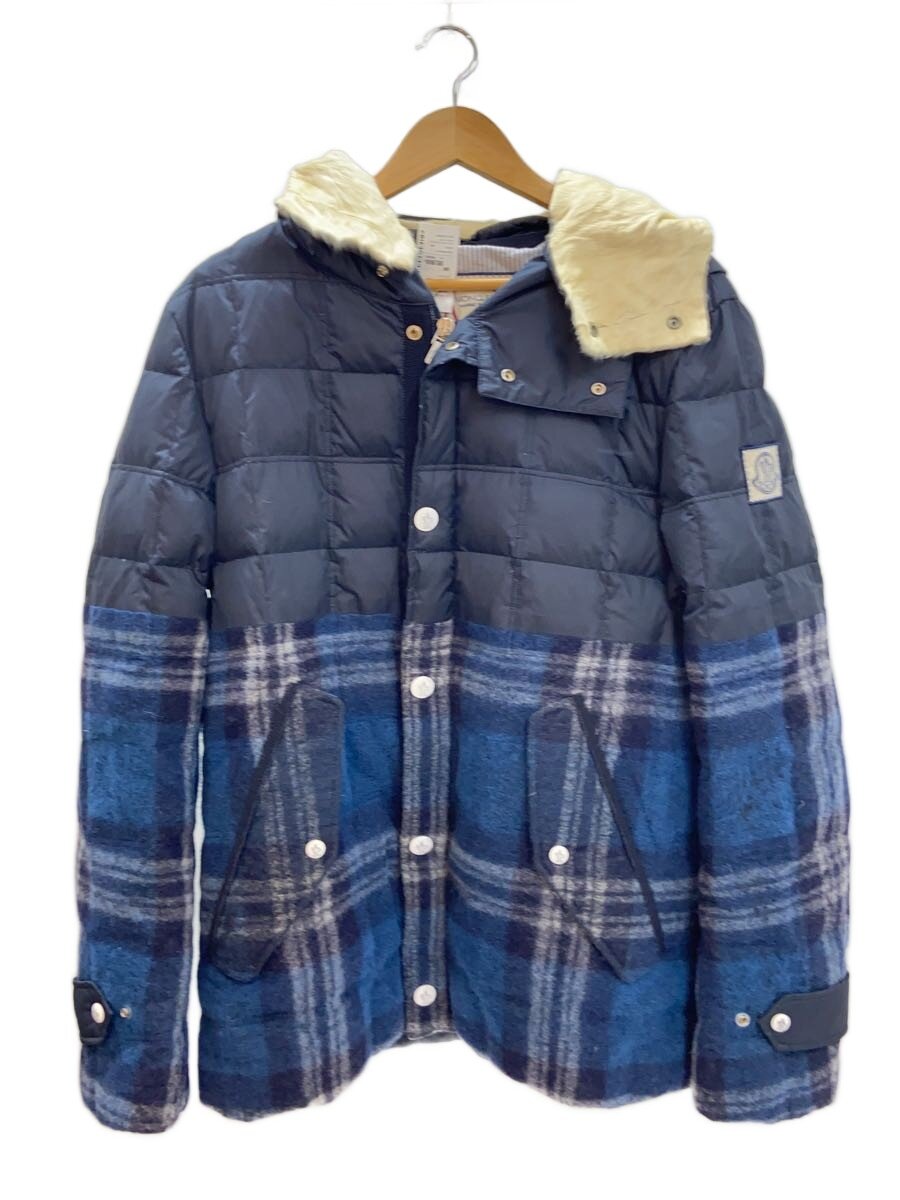 【中古】MONCLER GAMME BLEU◆落ち込む上衣/4/ポリエステル/米国海軍/読み合わせる/41347-82-54993【メンズウェア】