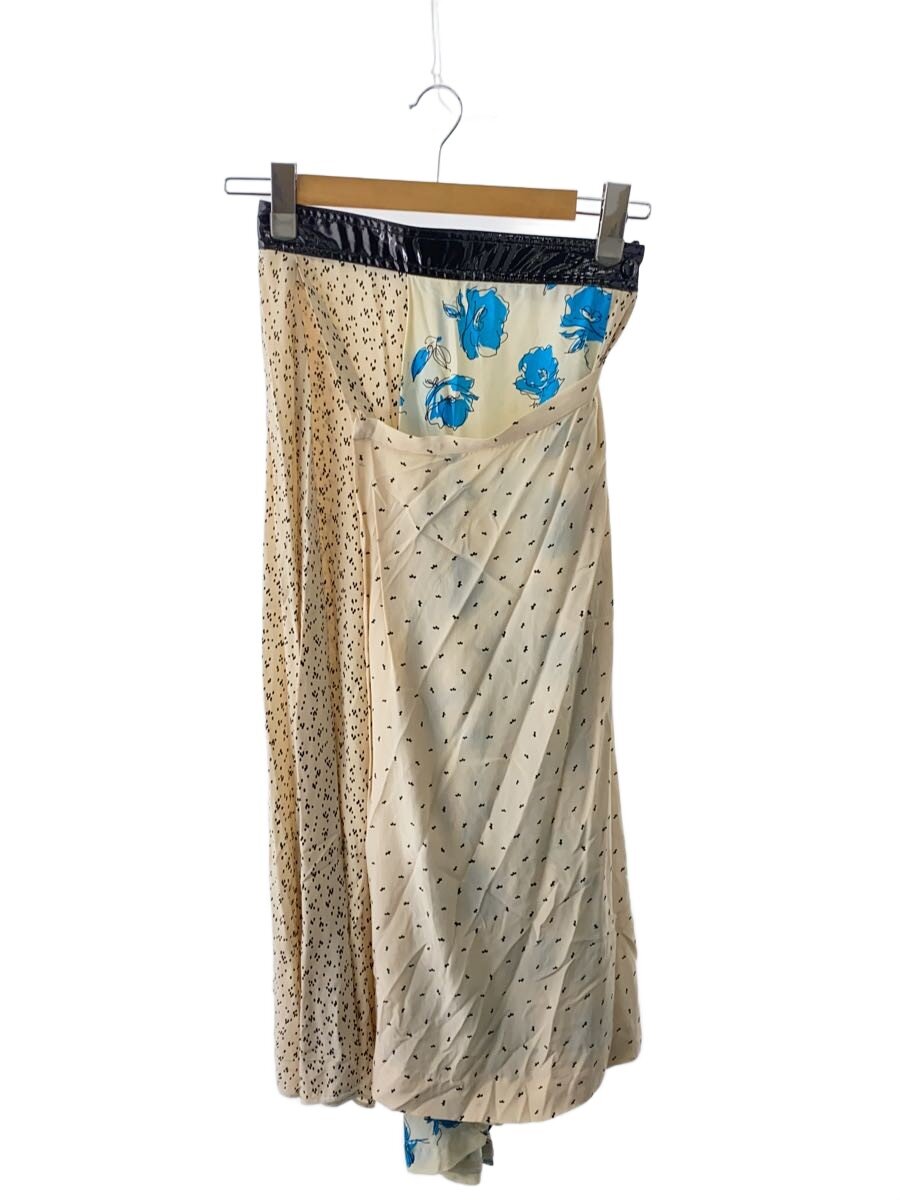 【中古】TOGA PULLA◆ロングスコート/36/人絹/IVO/総柄/TP31-FG222【レディース御召しもの】