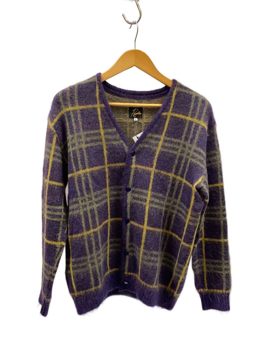 【中古】Needles◆20AW/Mohair Cardigan - Plaid/S/モヘヤ/PUP/読み合わせる/HM272【メンズウェア】