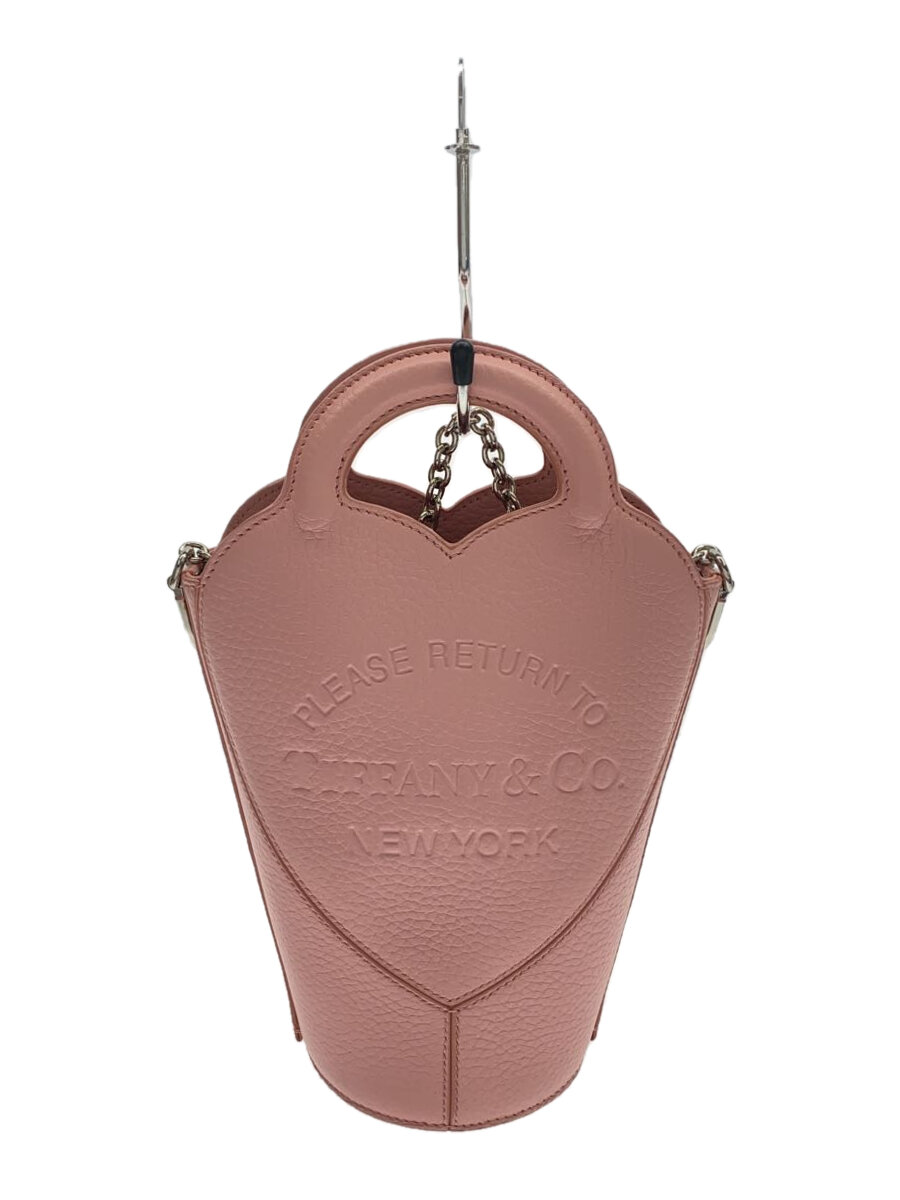 【中古】TIFFANY\u0026Co.◆リターントゥティファニー/ミニクロスボディバッグ/ショルダーバッグ/なめし革/PNK//【御徒面子】