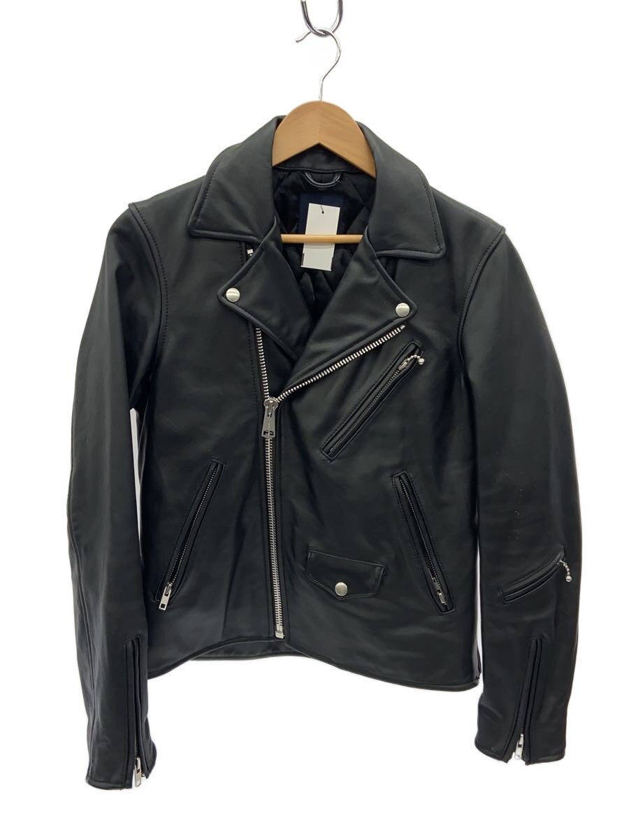 【中古】AMERICAN RAG CIE◆ダブルライダースジャケット/1/牛革/AKS-M152-BL056【メンズウェア】｜2ｎｄ STREET 店