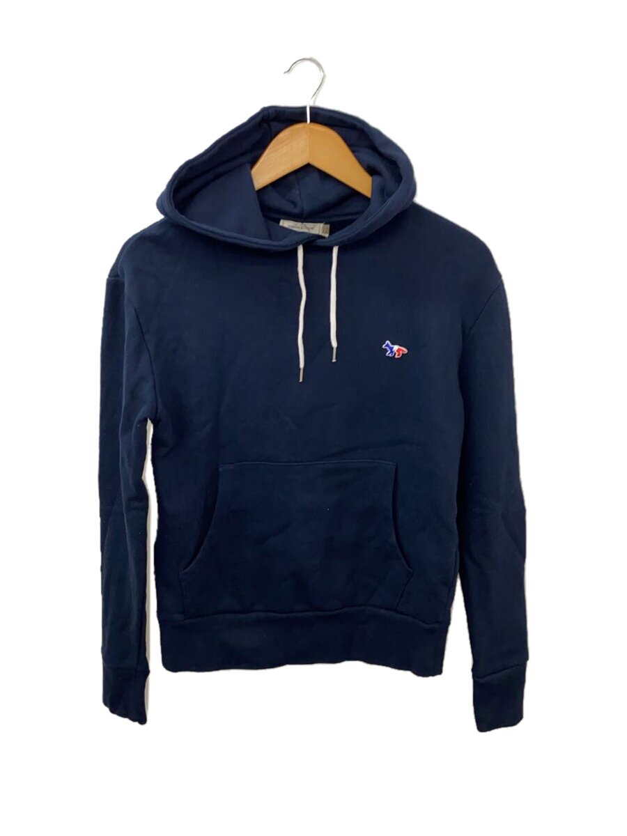 【中古】MAISON KITSUNE◆ティーシャツパーカー/XS/綿織物/米国海軍/FW17U762/稲荷刺しゅう【レディース御召しもの】