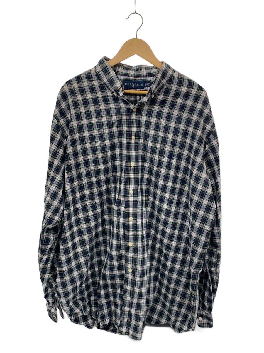 【中古】RALPH LAUREN◆長袖プルオーバー/--/綿織物/マルチ色つや/照合のしるし【メンズウェア】