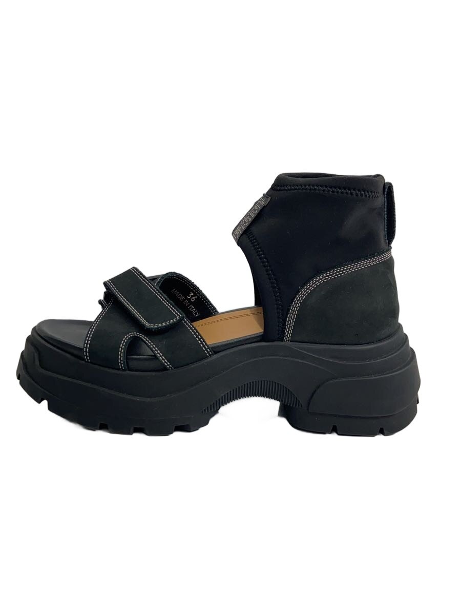 【中古】Maison Margiela◆サンダル/36/BLK/スウェード/S58WP0254【シューズ】