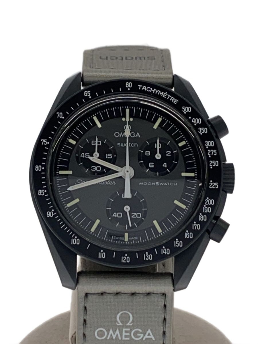 【中古】OMEGA◆OMEGA×SWATCH_ムーンスウォッチ_ミッショントゥザマーキュリー_QZ_CE/ナイロン_42粍/アナログ【服飾雑貨他】