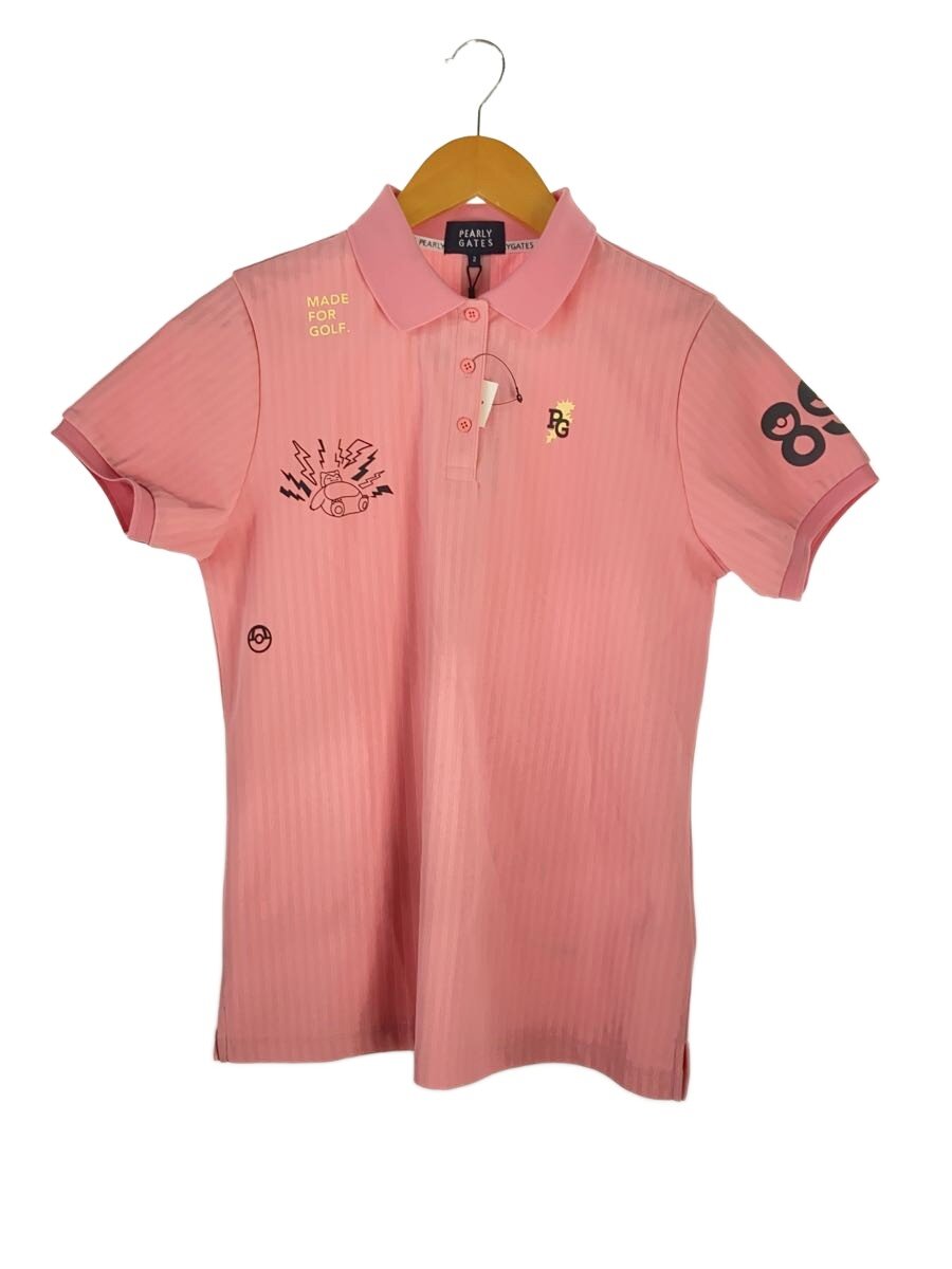 【中古】PEARLY GATES◆ポロシャツ/2/ポリエステル/PNK/無地/055-5160334【レディースウェア】|2nd STREET 店