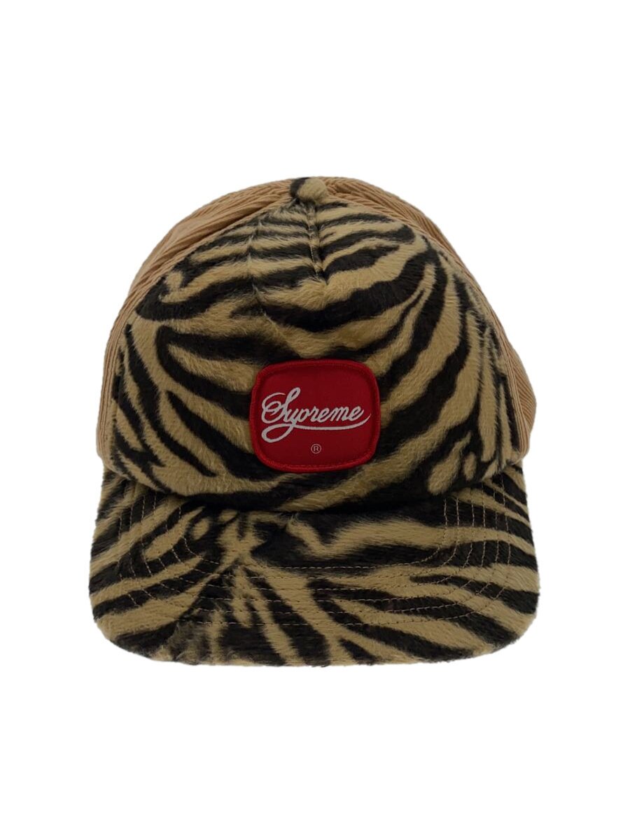 【中古】Supreme◆Tiger 5-Panel/旗がしら/FREE/ポリエステル/BEG/毛の荒物/メンズ/FW24【服飾雑貨他】