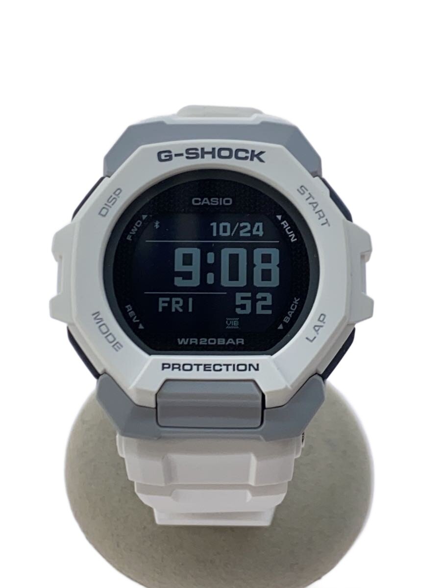 【中古】CASIO◆石英ウオッチ_G-SHOCK/デジタル/WHT【服飾雑貨他】