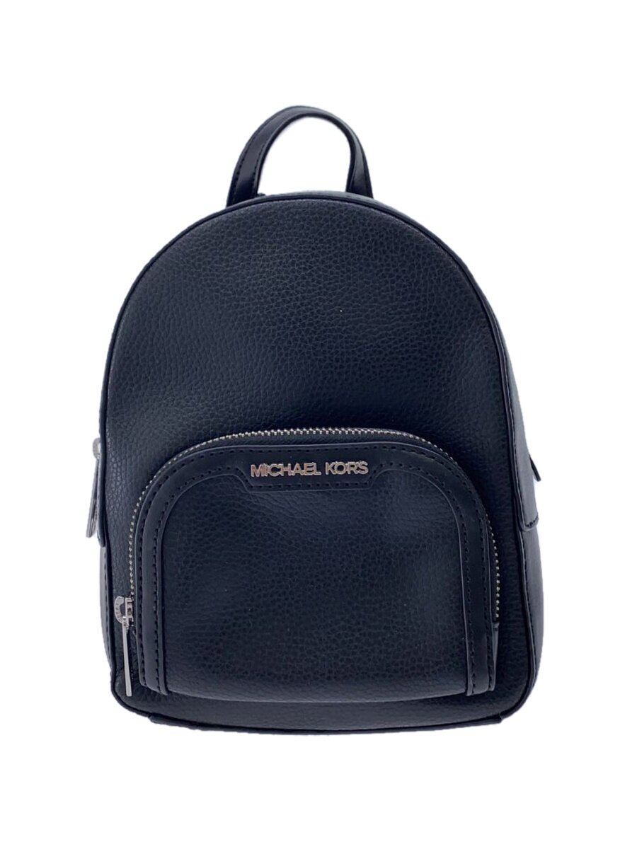 【中古】MICHAEL KORS◆うしろ側容器に並べる/ジェイシーブラック/35T2S8結核症1L/背嚢/なめし革/BLK【御徒面子】