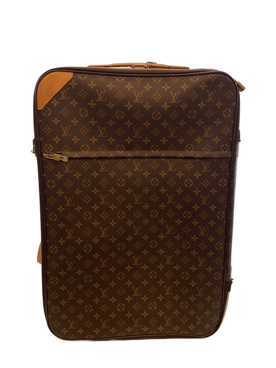 【中古】LOUIS VUITTON◆ペ屁っ放り65_モノグラム・帆布/PVC/BRW/モノグラム【御徒面子】