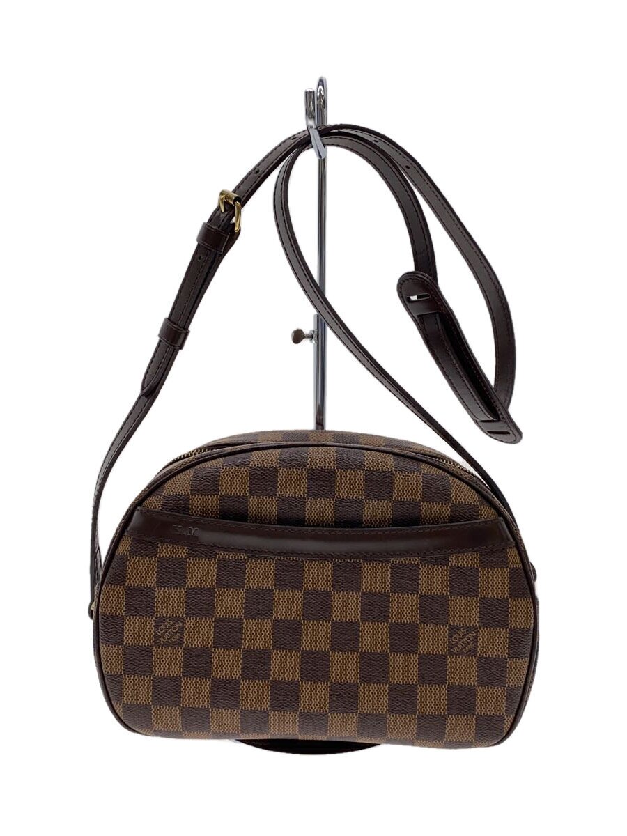 【中古】LOUIS VUITTON◆ブロワ_ダミエ・エベヌ_SP購入注文/PVC/BRW/照合のしるし【御徒面子】