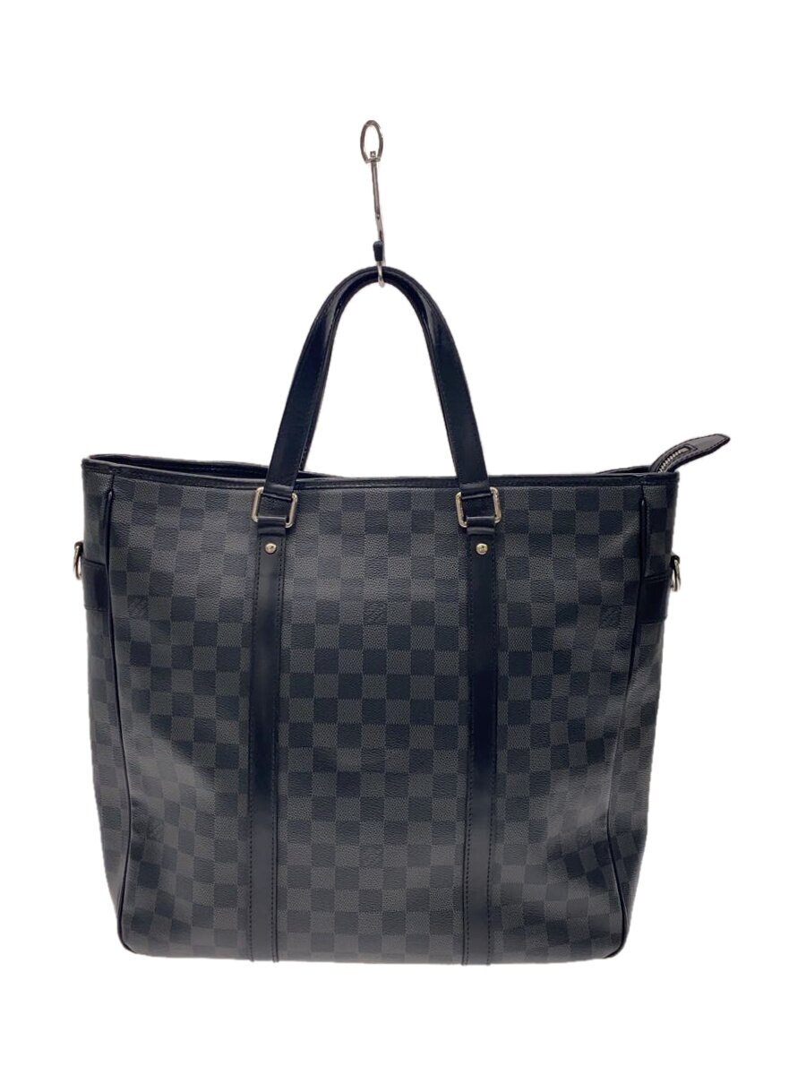 【中古】LOUIS VUITTON◆タダオ_ダミエ・グラフィット/PVC/BLK【御徒面子】