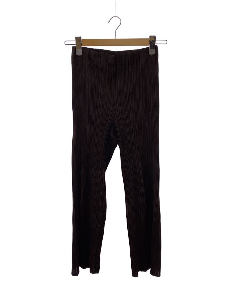 【中古】PLEATS PLEASE ISSEY MIYAKE◆下つ方/1/ポリエステル/BRW/pp84-jf109//【レディースお召しもの】