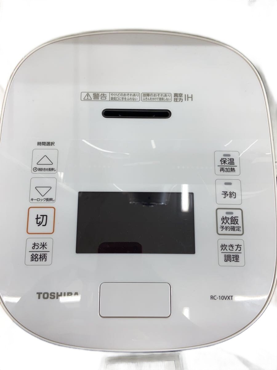 【中古】TOSHIBA◆炊飯器 RC-10VXT(W)//【家電・ビジュアル・オーディオ】｜2ｎｄ STREET 店 23,280円