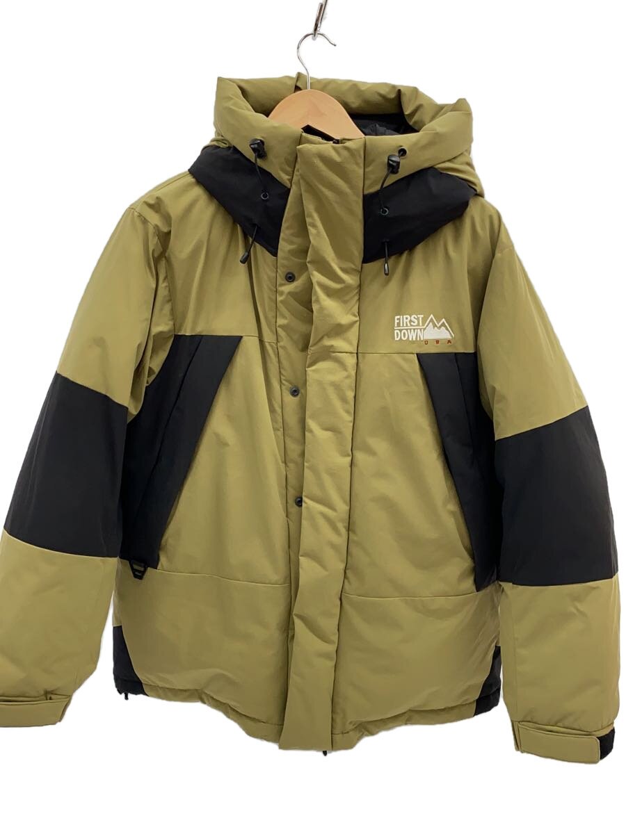 【中古】FIRST DOWN◆ダウンジャケット/L/ポリエステル/KHK/193-1516【メンズウェア】|2nd STREET 店