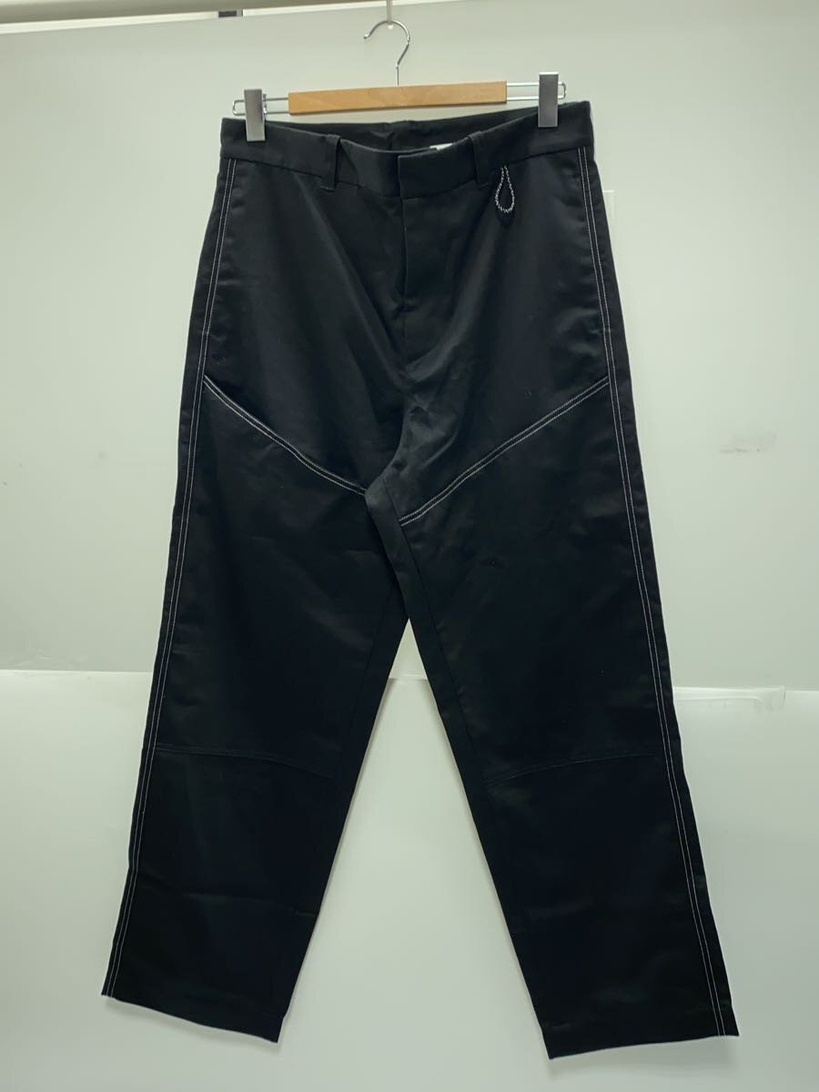 【中古】OAMC(OVER ALL MASTER CLOTH)◆23AW/SHASTA STRAIGHT TROUSERS/33/ポリエステル/BLK/23A28OAU45【メンズウェア】