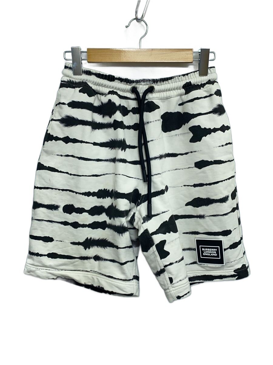 【中古】BURBERRY◆ダイダイスウェットショートパンツ/遊撃手ズボン下/S/綿織物/WHT/8029378//【メンズウェア】