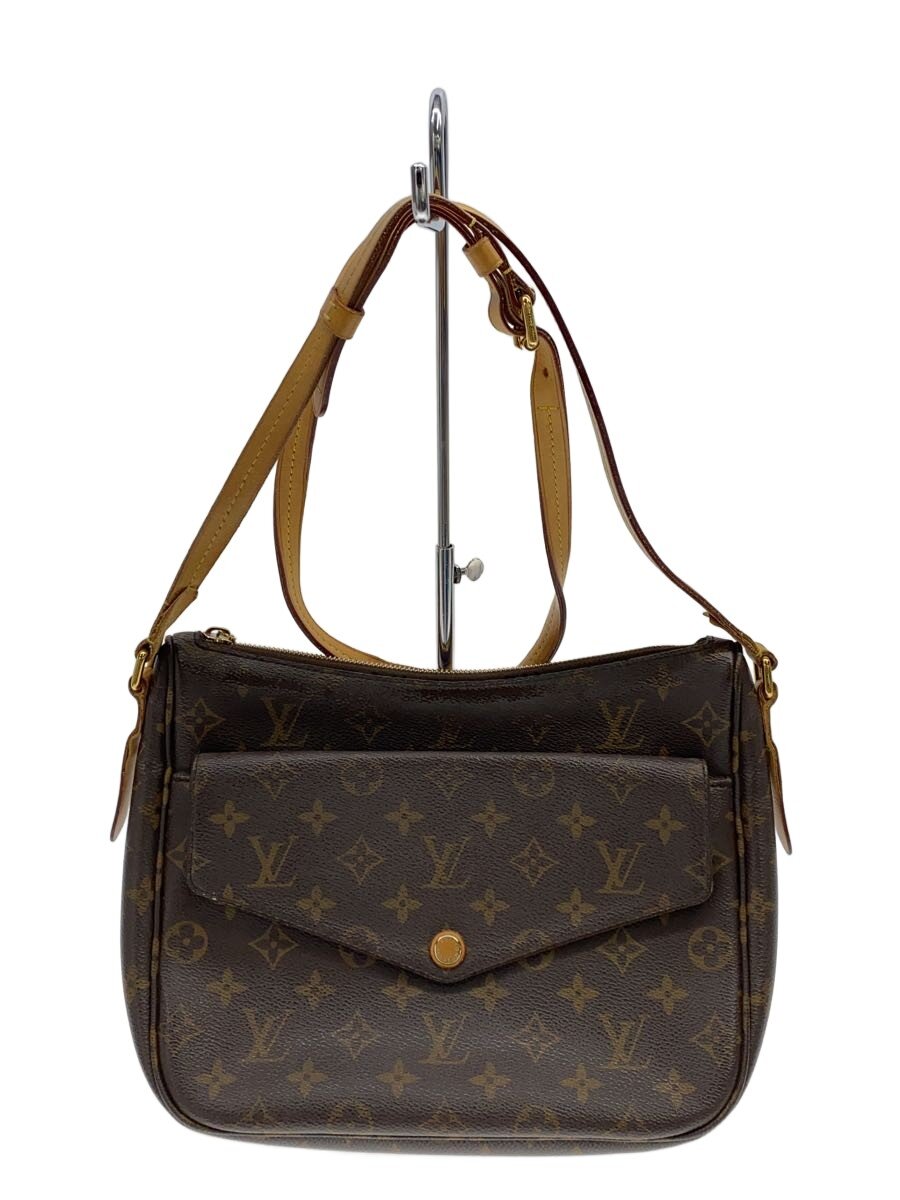 【中古】LOUIS VUITTON◆マビヨン_モノグラム・帆布/PVC/BRW/総柄【御徒面子】