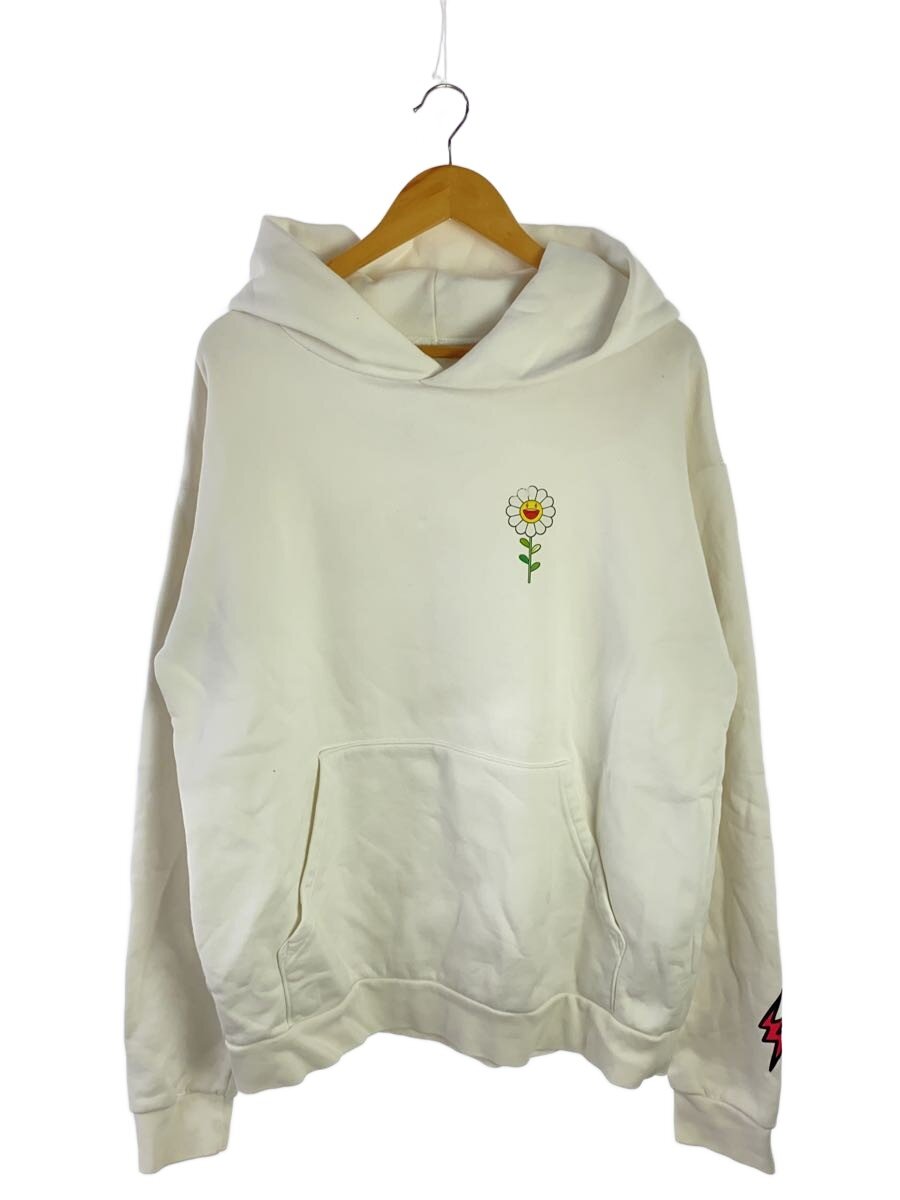 【中古】J Balvin◆パーカー/L/コットン/WHT/&times;村上隆/USA製/バックプリント【メンズウェア】｜2ｎｄ STREET 店