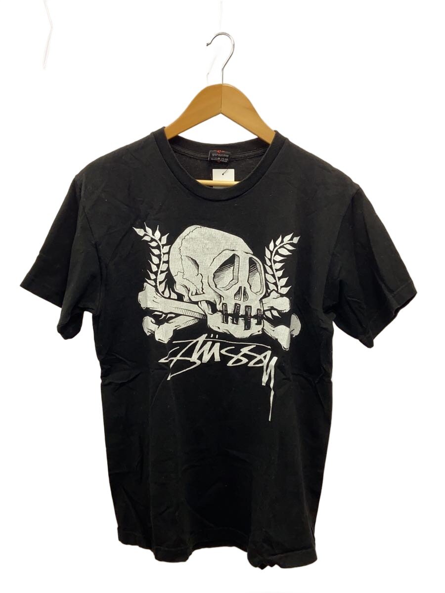【中古】STUSSY◆プルオーバー/M/綿織物/BLK【メンズウェア】