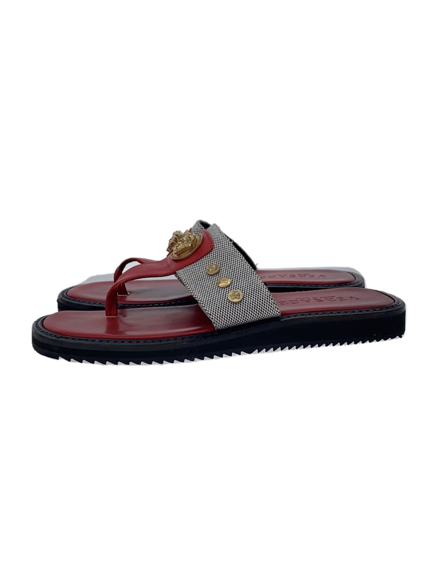 【中古】VERSACE◆サンダル/40/RED【シューズ】