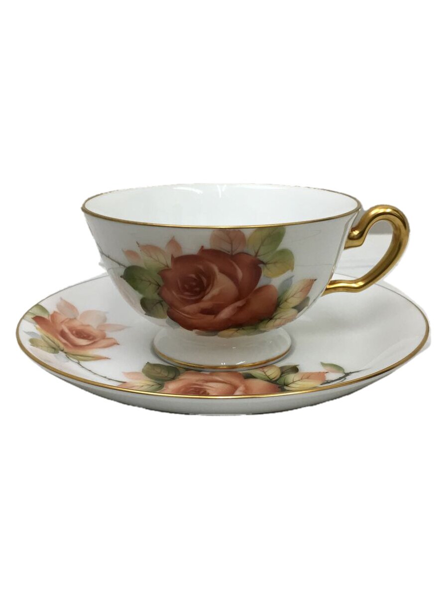 【中古】大倉陶園◆優勝杯\u0026平円盤/WHT【勝手もと属具】 コーヒー・お茶用品-キッチン用品・食器・調理器具