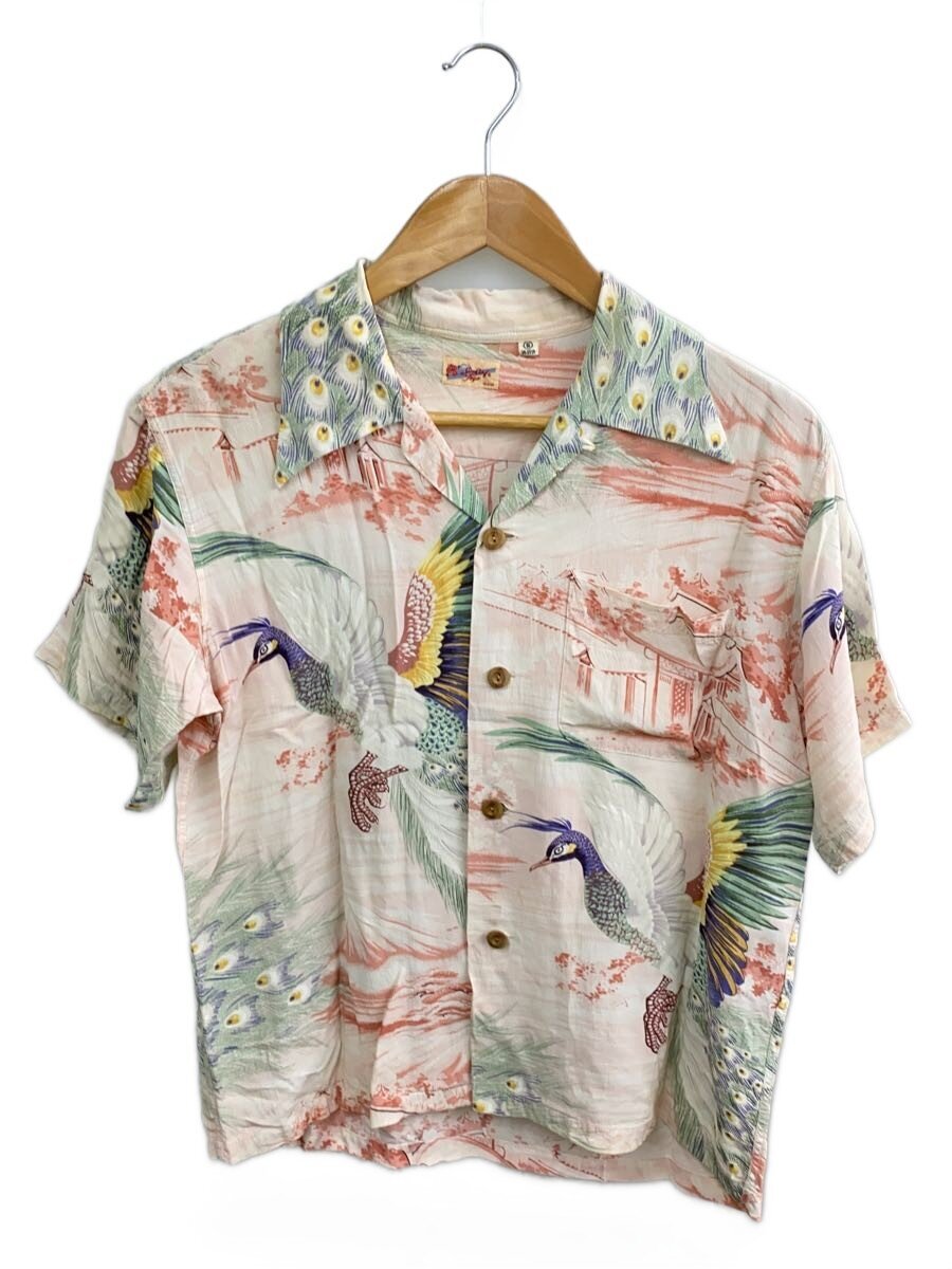 【中古】SUN SURF◆半袖プルオーバー/S/人絹/CRM/総柄/SS30109【メンズウェア】