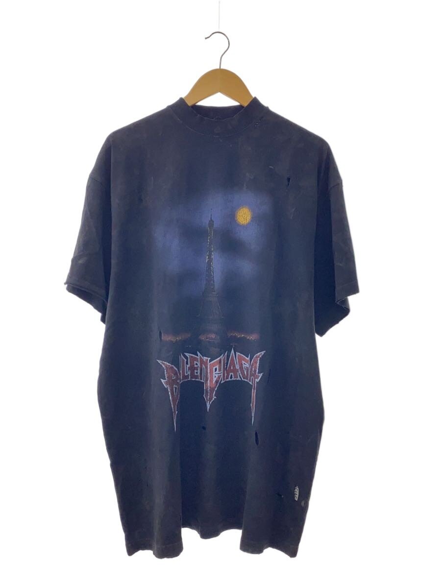 【中古】BALENCIAGA◆23SS/Paris Moon Upside Dow/2/綿織物/BLK/tj26 739028 tove4 1055//【メンズウェア】