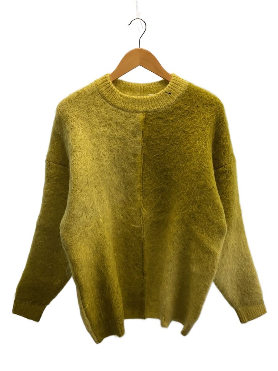 【中古】UNUSED◆GRADATION MOHAIR PULLOVER/編み物・プルオーバー/4/モヘヤ/黄色/無地/US23【メンズウェア】