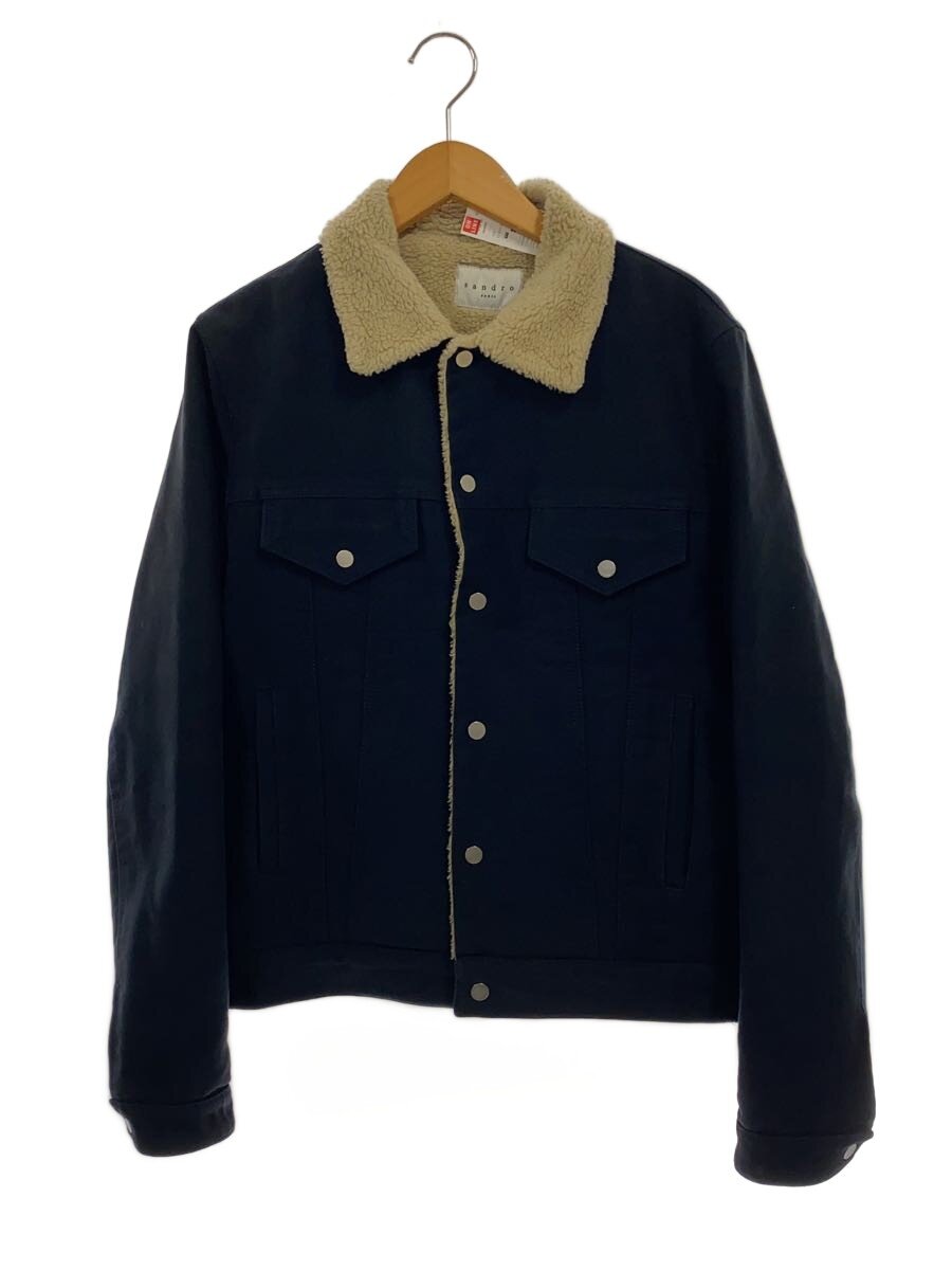 【中古】sandro◆上衣/--/ポリエステル/NVY/V66009-W-44【メンズウェア】