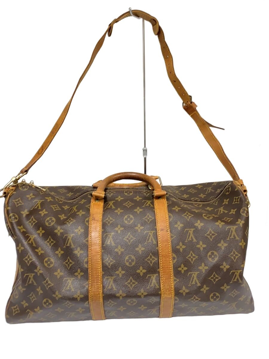 【中古】LOUIS VUITTON◆キーポル・バンドリエール50_モノグラム・帆布/PVC/BRW【御徒面子】