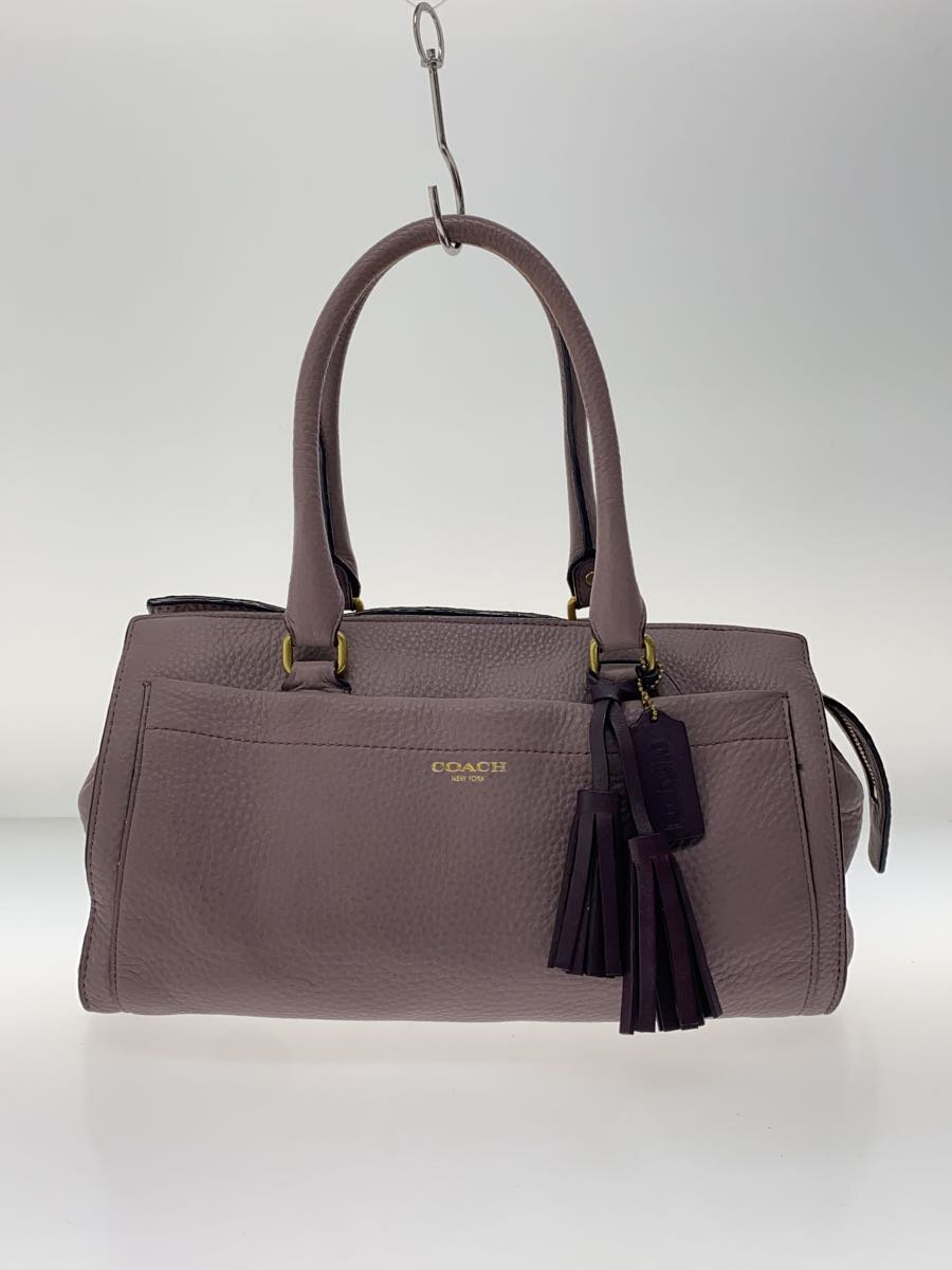 【中古】COACH◆トートバッグ/なめし革/PUP/無地/25340//【御徒面子】