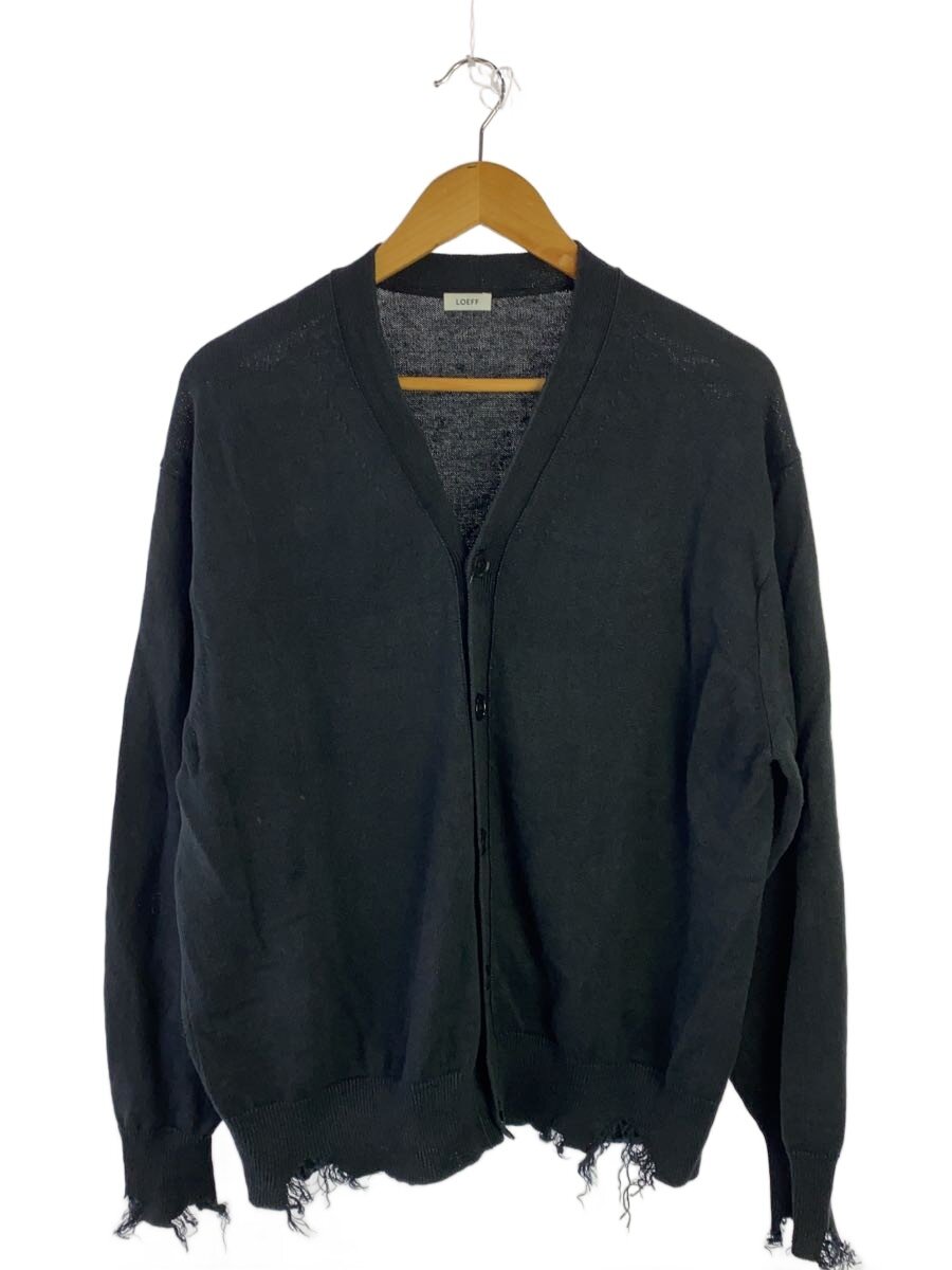 【中古】LOEFF◆ジレー(薄っぺら)/2/リネン/BLK/8883-106-0033//【メンズウェア】
