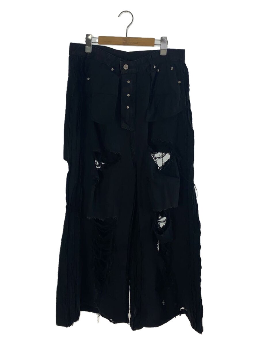 【中古】VETEMENTS◆下つ方/30/綿織物/BLK/無地/UE63PA300L//【メンズウェア】