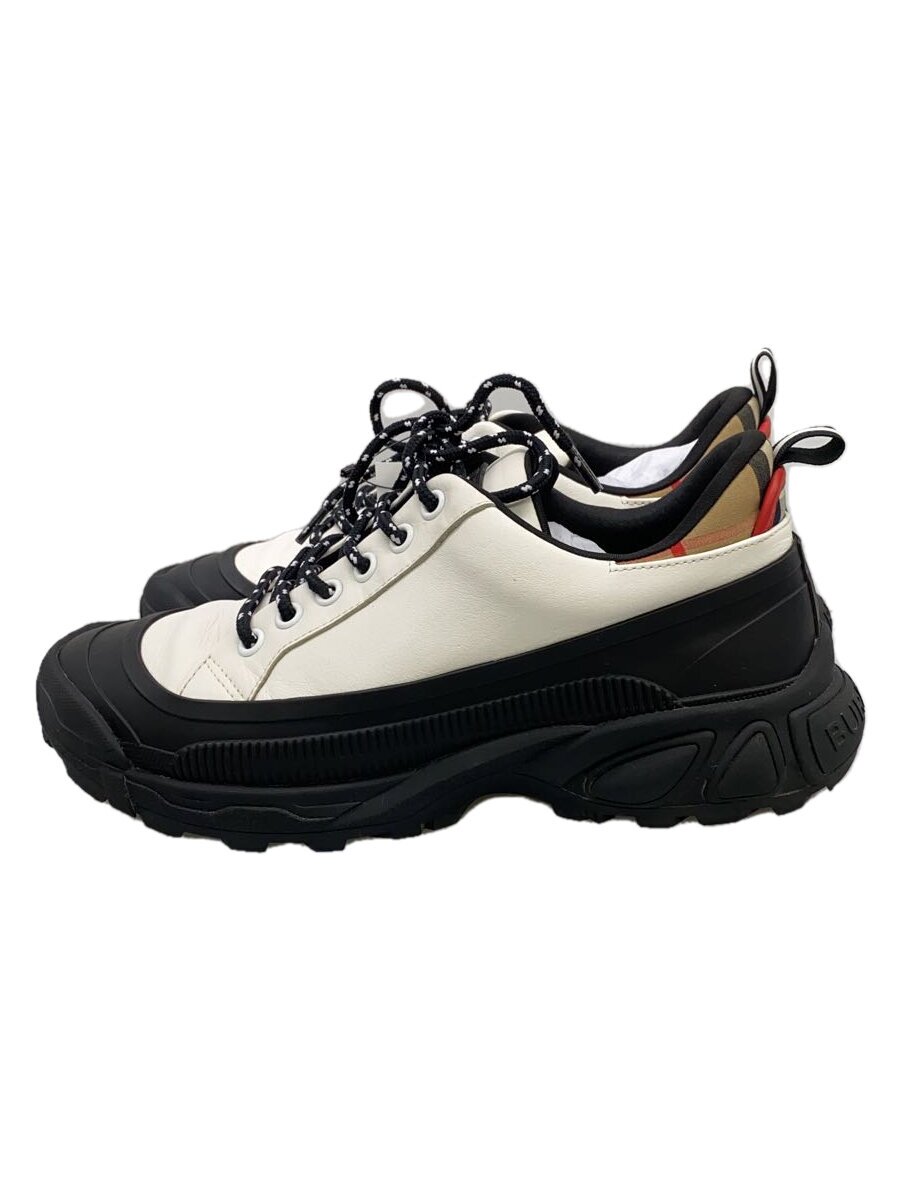 【中古】BURBERRY LONDON◆ローカットスニーカー/35/WHT/なめし革【シューズ】