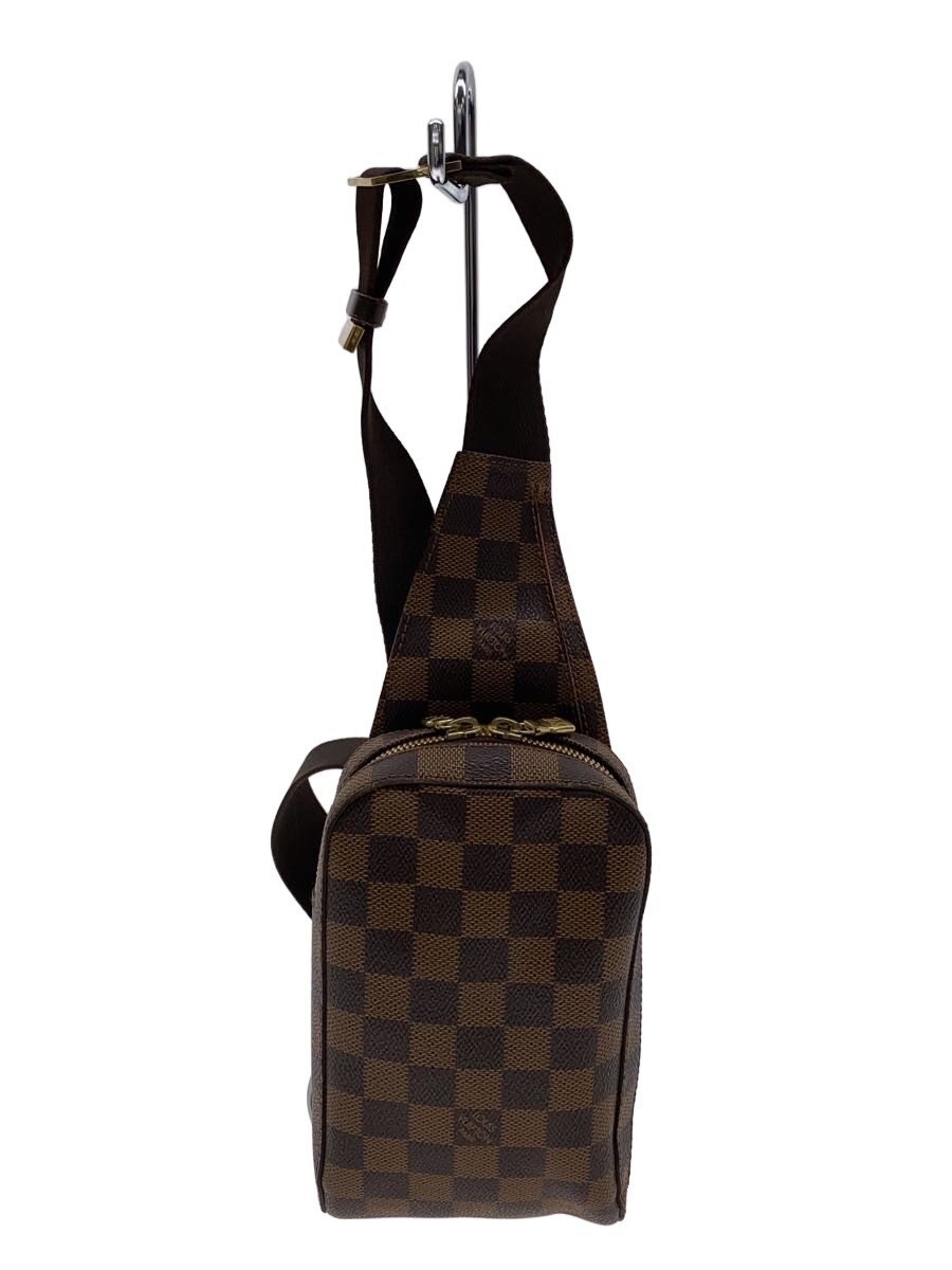 【中古】LOUIS VUITTON◆ジェロニモス_ダミエ・エベヌ/PVC/BRW【御徒面子】