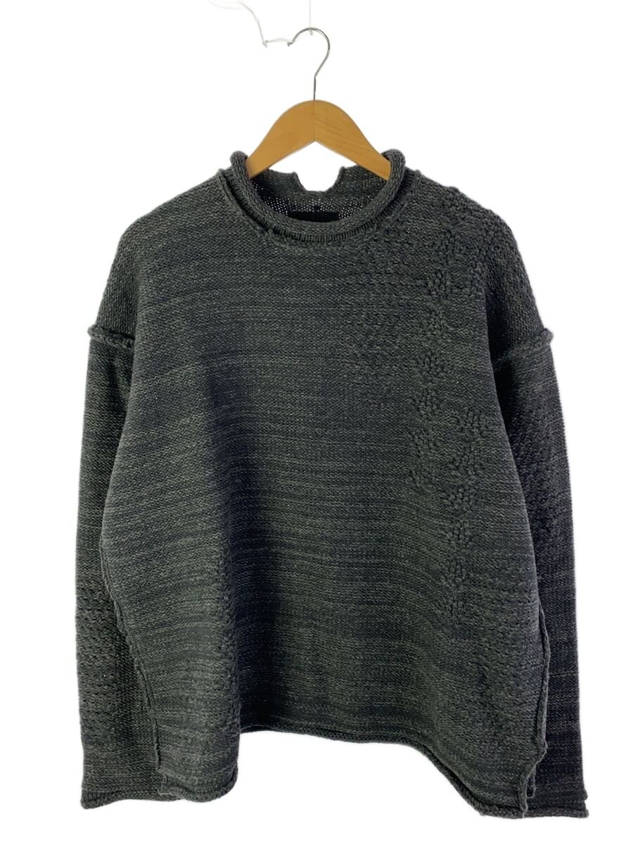 【中古】The Viridi-anne◆編み物・スウェーター(朦々たる)/2/羊毛/GRY/VI-3795-07【メンズウェア】