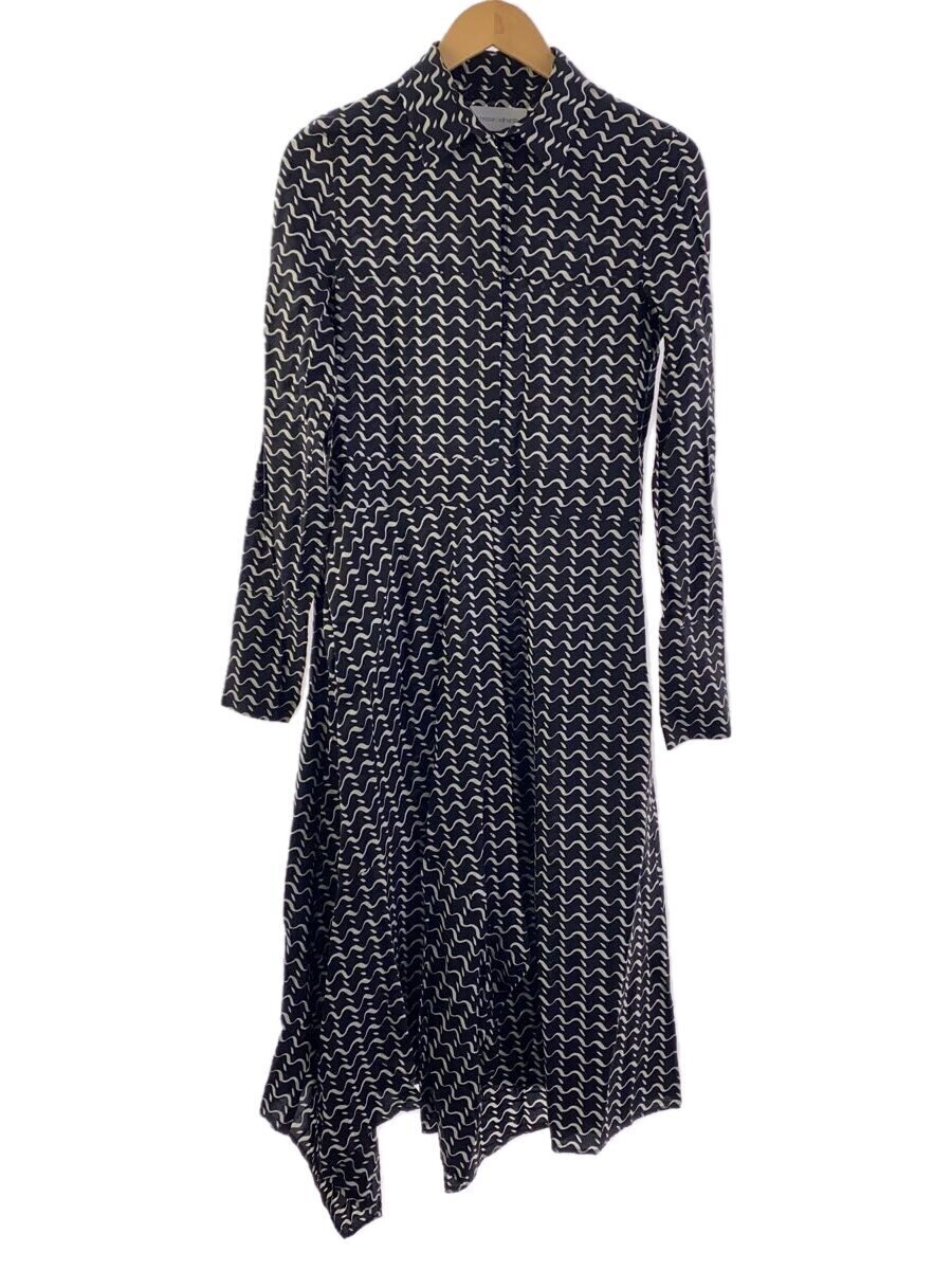 【中古】christian wijnants◆長袖ワンピース/34/シルク/ブラック/総柄//【レディースウェア】|2nd STREET 店